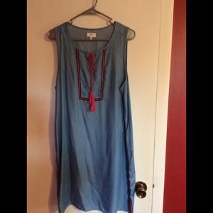 Soft summer chambray dress